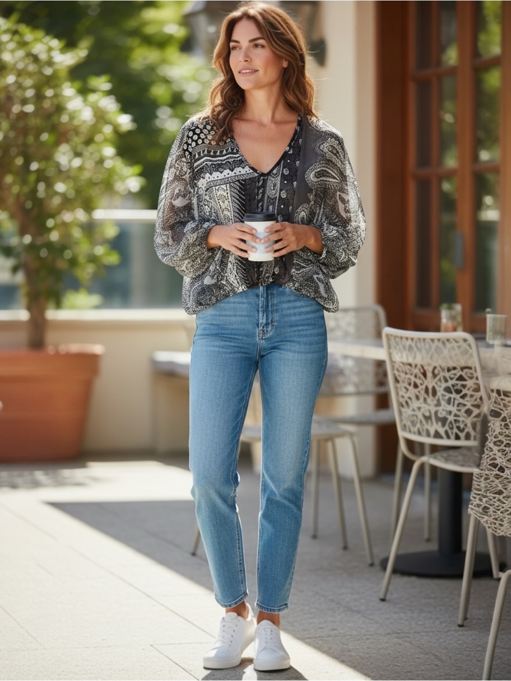 Poetry Light Blue Ankle Straight Jeans